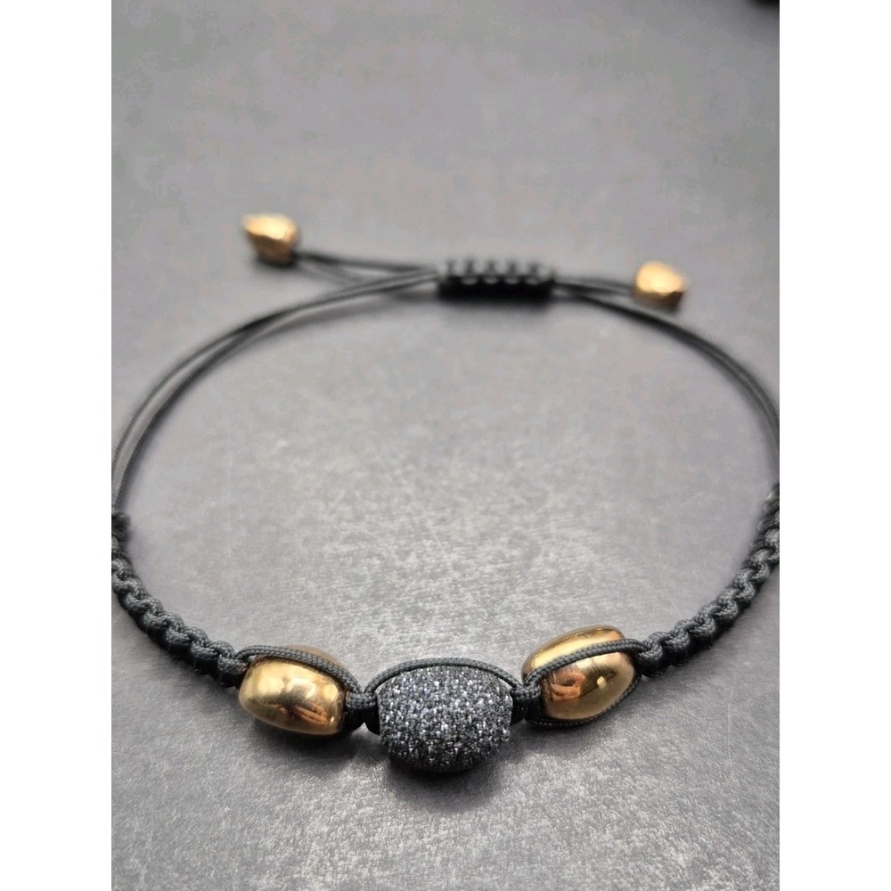 Pesavento Rose Sterling Silver Cord Adjustable Length Bracelet $141 Retail K1
